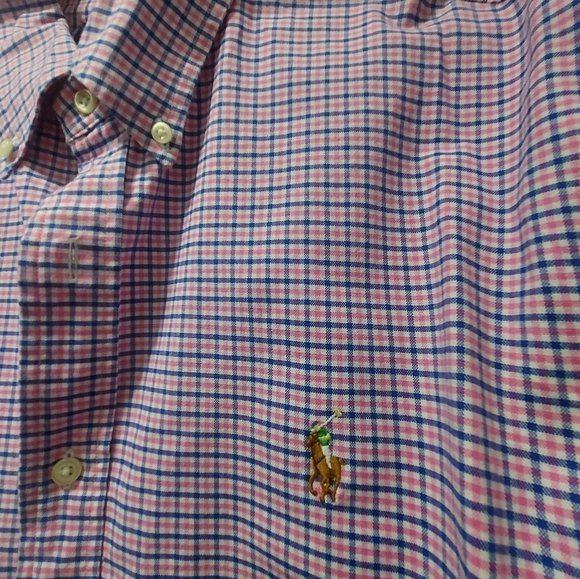 Ralph Lauren Gingham Button Up Shirt - Picture 1 of 7